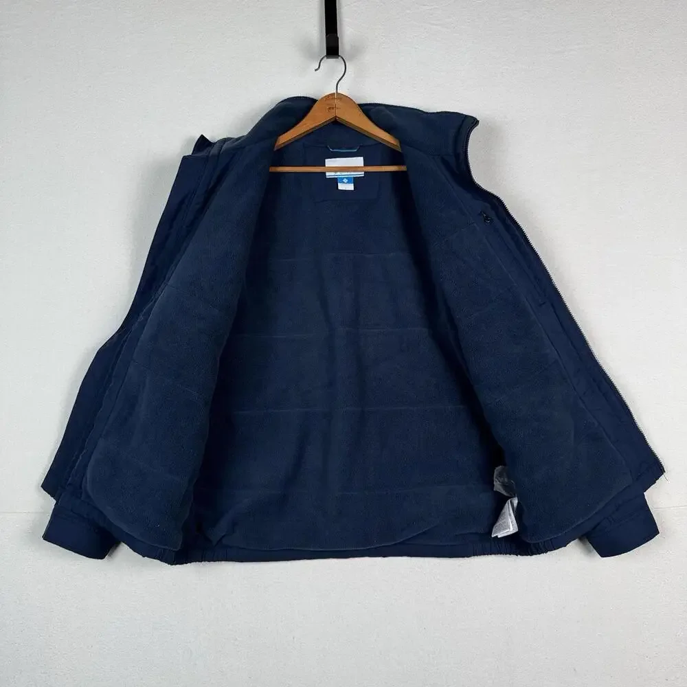 Columbia Sportswear Full Zip Jacket Mens‎ Size Large Blue Extra Pockets